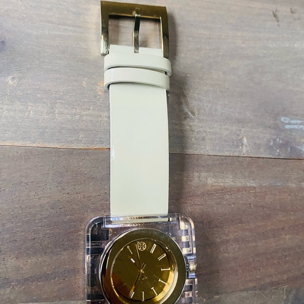 Tory Burch Cream and Gold Lady watch - Picture 7 of 8